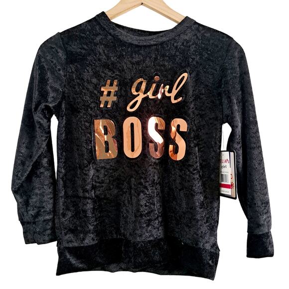 Delia's Crushed Velvet Girl Boss Sleepwear Top - Picture 1 of 5
